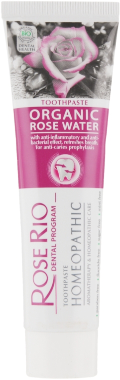 Зубная паста гомеопатическая - Sts Cosmetics Rose Rio Homeopathic Organic Rose Water Toothpaste