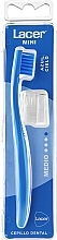 Міні зубна щітка, блакитна - Lacer Mini Medium Toothbrush — фото N1