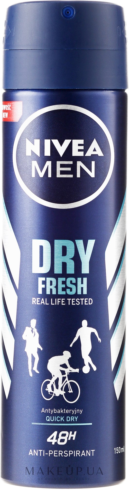 Дезодорант-антиперспірант спрей для чоловіків - NIVEA MEN Dry Fresh Antiperspirant Deodorant Spray — фото 150ml
