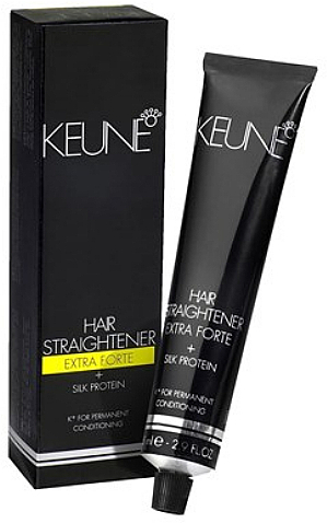 Набір для випрямлення волосся з фітокератином і протеїном шовку - Keune Hair Straightener Extra Forte + Silk Protein + Fixing Balm (h/straightener/85ml + h/fixing balm/85ml) — фото N1