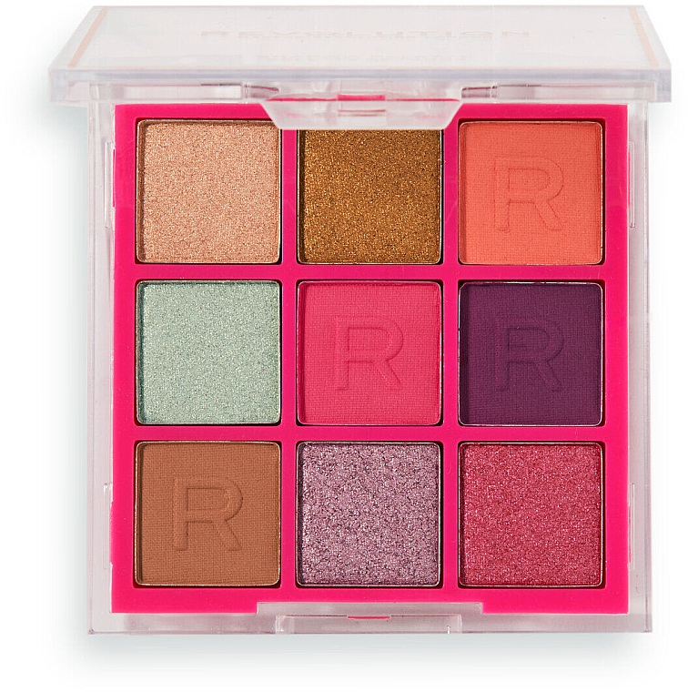 Палетка тіней - Makeup Revolution Neon Heat Eyeshadow Palette Tropic Pink — фото N1