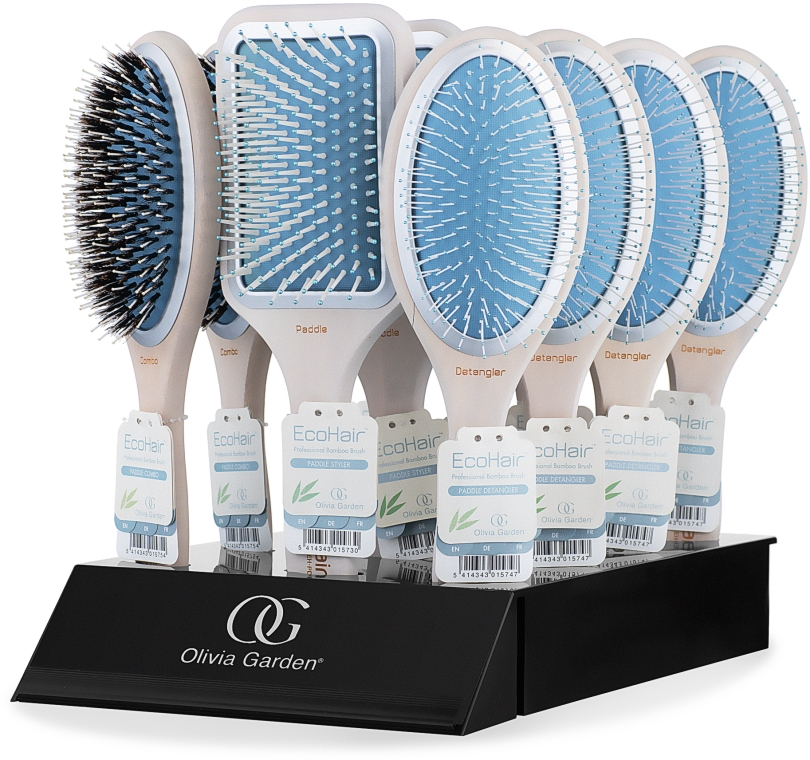 Набор щеток для волос - Olivia Garden Eco Hair Eco-Friendly Paddle Collection — фото N2