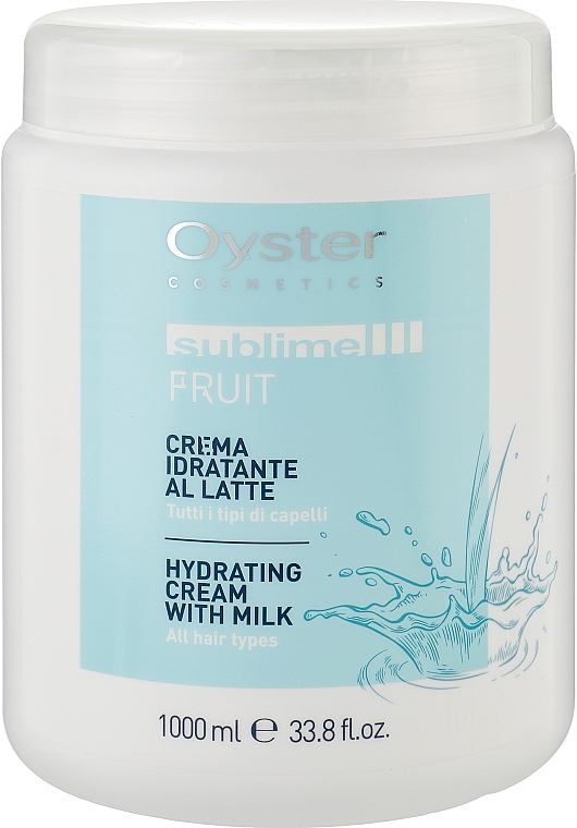 Зволожувальна маска для волосся з молочними протеїнами - Oyster Cosmetics Sublime Fruit Hydrating Cream With Milk — фото N1
