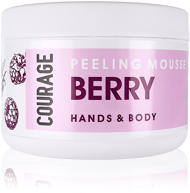 Пілінг-мус для тіла "Ягода" - Courage Hands&Body Berry Peeling Mousse