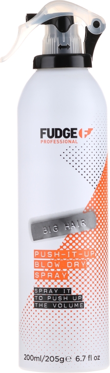 Легкий спрей для волос для большего объема - Fudge Big Hair Push It Up Blow Dry Spray — фото N1
