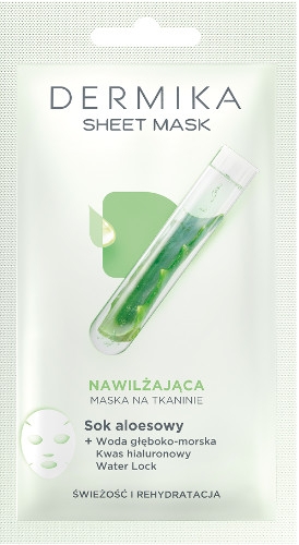 Увлажняющая маска на основе сока алоэ - Dermika Sheet Mask — фото N1