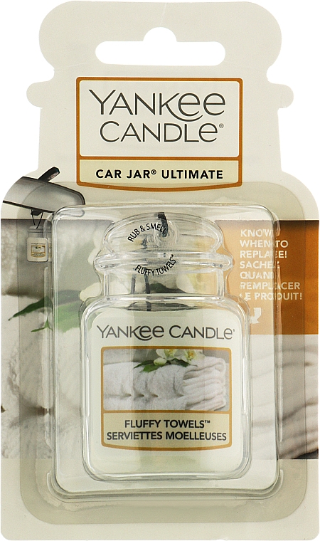Ароматизатор для автомобиля "Пушистое полотенце" - Yankee Candle Car Jar Ultimate Fluffy Towels — фото N1