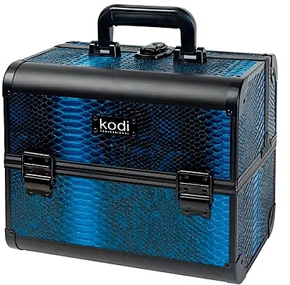 Кейс для косметики №37, синяя змея - Kodi Professional Blue Snake Case — фото N1