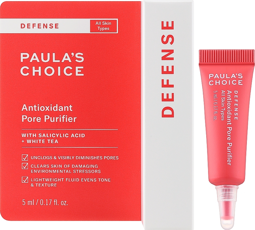 Антиоксидантная сыворотка для очистки пор - Paula's Choice Defense Antioxidant Pore Purifier Travel Size — фото N2