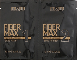 Набор восстанавливающий для ломких волос - Maxima (Sham/1000ml + keratin/bond maker/10 ml + keratin/bond finalizer/12 ml + comb + towel) — фото N4