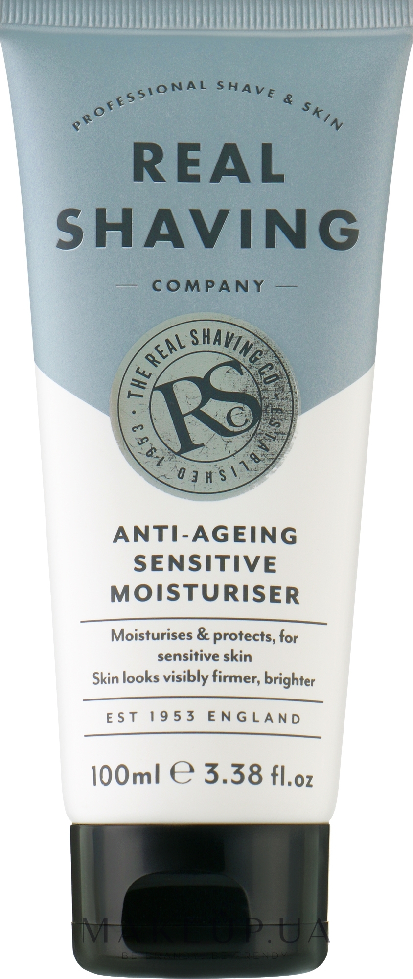 Антивіковий крем проти зморщок для чутливої шкіри - The Real Shaving Co. Anti-Ageing Sensitive Moisturiser — фото 100ml