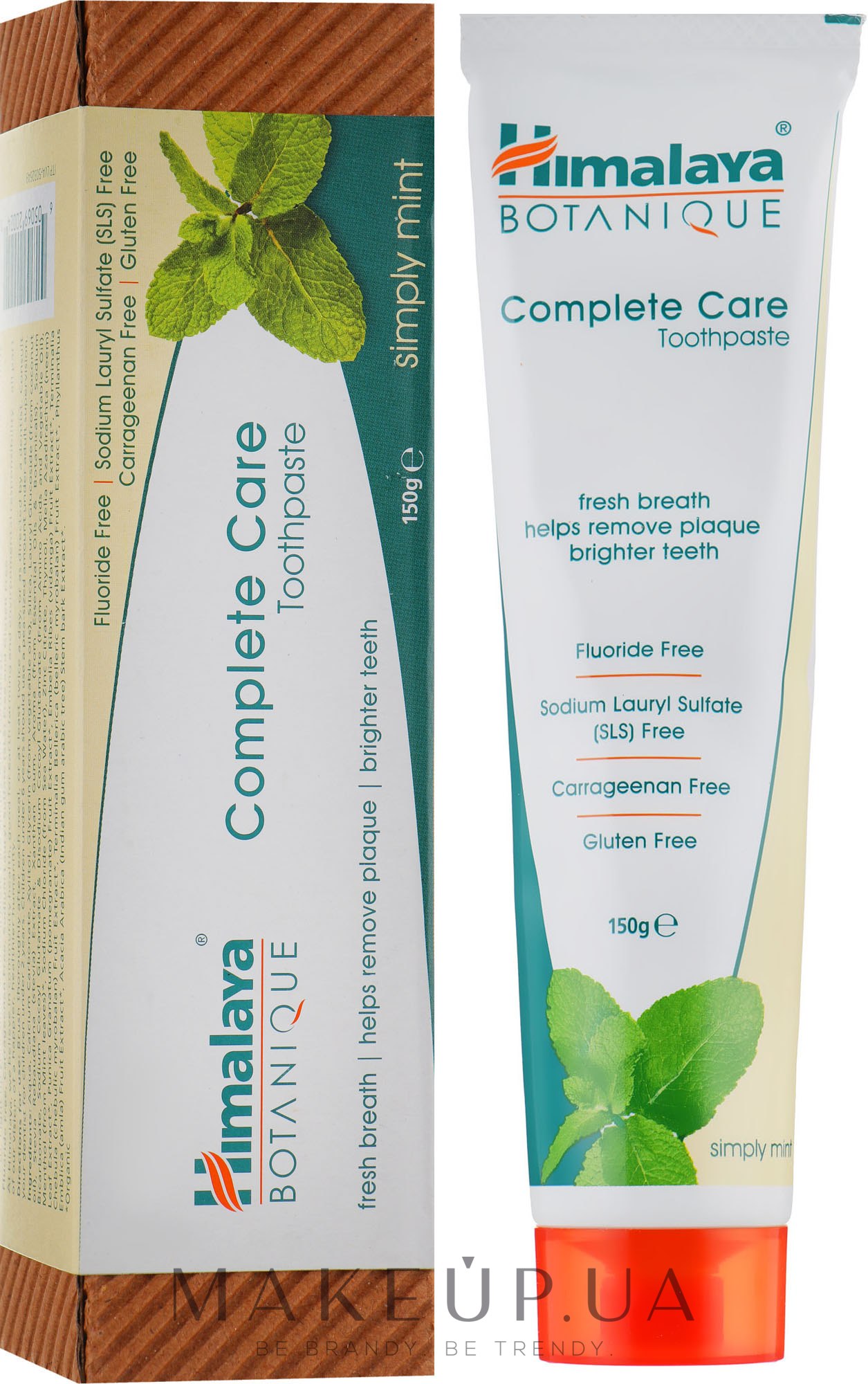 Органическая зубная паста с мятой - Himalaya Herbals Complete Care Toothpaste Simply Mint — фото 150ml