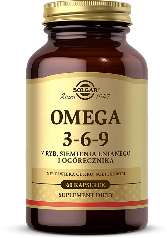 Харчова добавка "Омега 3-6-9" 1300 мг - Solgar Omega 3-6-9 — фото N3