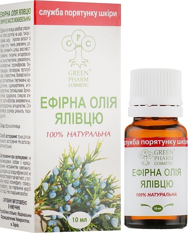 УЦЕНКА Эфирное масло можжевельника - Green Pharm Cosmetic * — фото N1