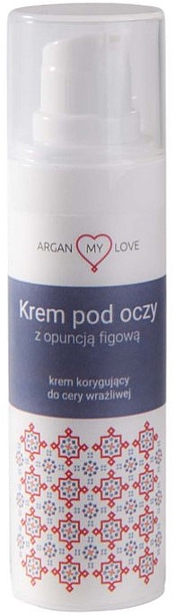 Натуральный корректирующий крем для глаз с маслом опунции инжира - Argan My Love — фото N1