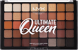 Палетка тіней - NYX Professional Makeup Makeup Ultimate Queen Eyeshadow Palette 40 Pan Limited Edition — фото N1