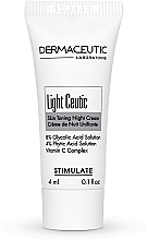 Парфумерія, косметика Освітлювальний нічний крем - Dermaceutic Laboratoire Light Ceutic Skin Toning Night Cream (пробник)