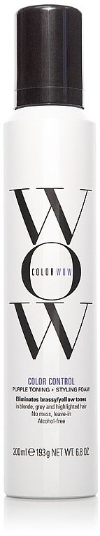 Піна для укладання і тонування світлого волосся - Color Wow Color Control Toning + Styling Foam — фото N1