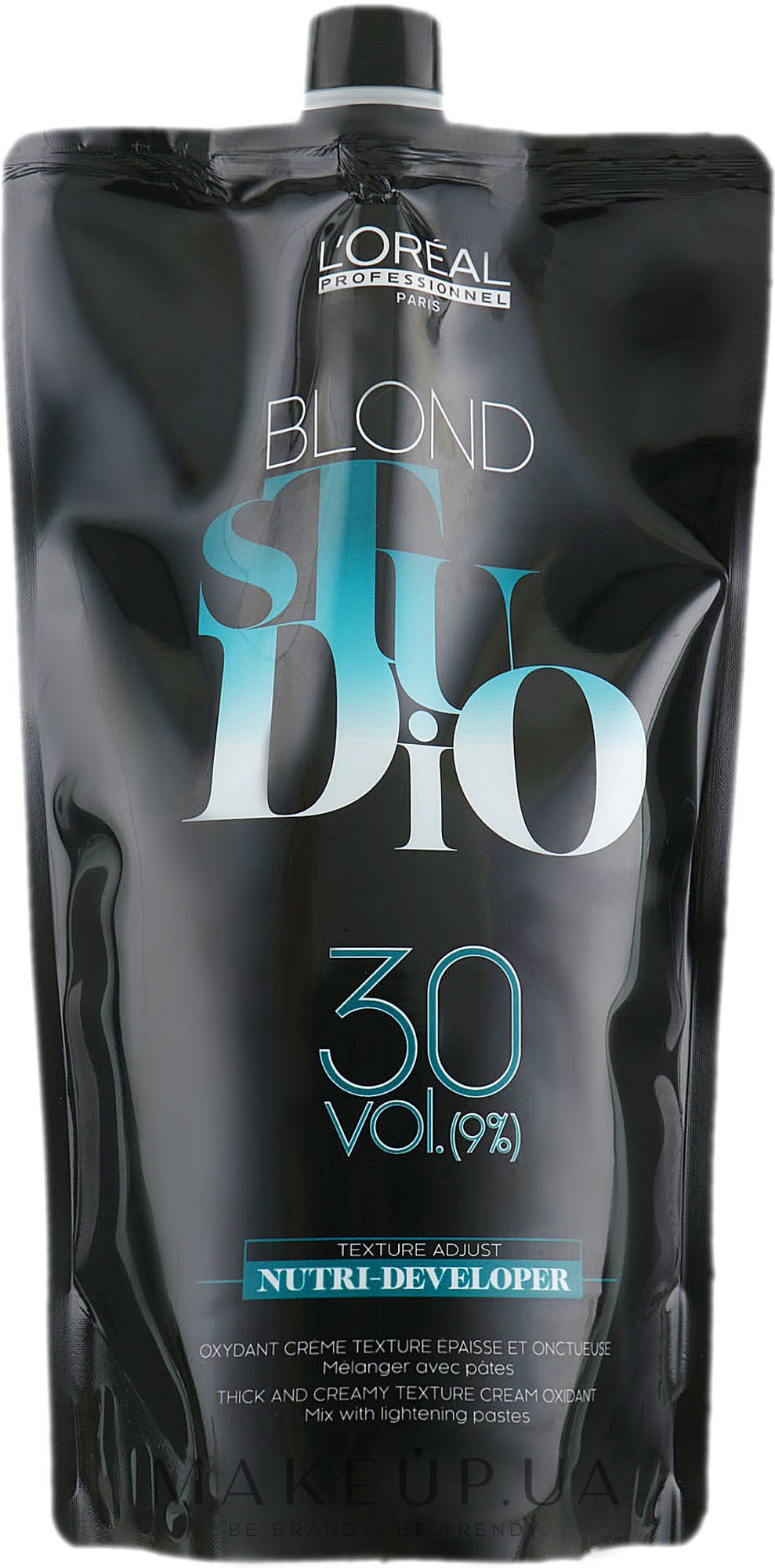 Живильний кремовий проявник для освітленого волосся 9% - LOreal Professionnel Blond Studio Creamy Nutri-Developer Vol.30 — фото 1000ml