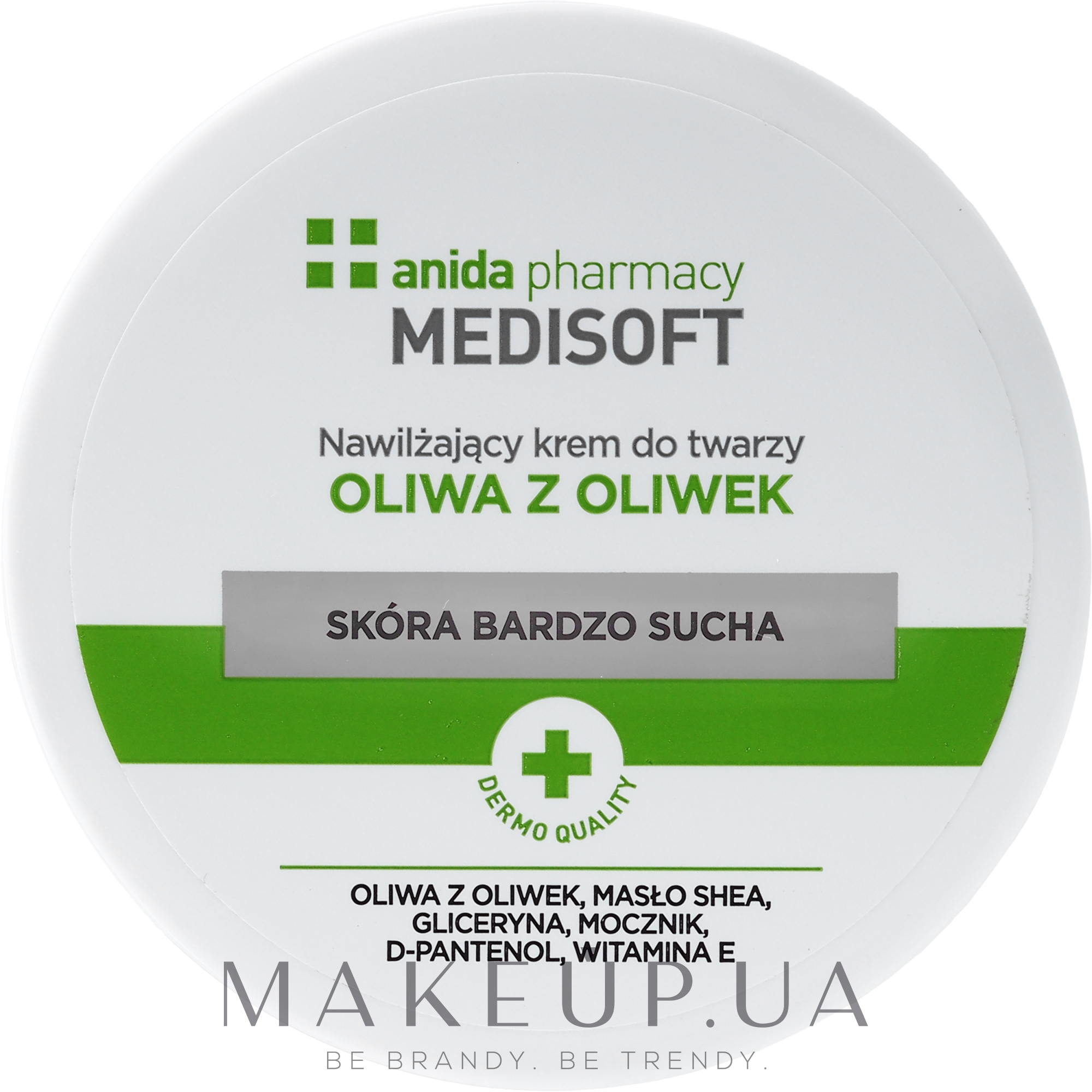 Увлажняющий крем для лица с оливковым маслом - Anida Medisoft — фото 100ml