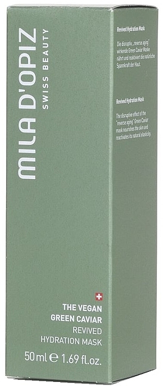 Увлажняющая маска для лица - Mila D’Opiz The Vegan Green Caviar Revived Hydration Mask — фото N2