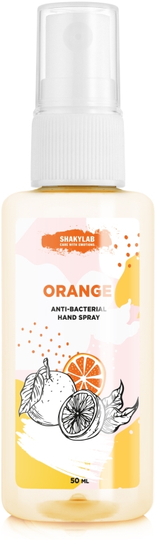 Антибактериальный спрей для рук "Orange" - SHAKYLAB Anti-Bacterial Hand Spray