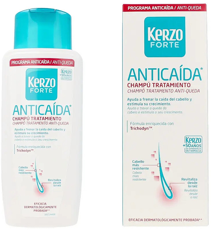 Укрепляющий шампунь для волос - Kerzo Forte — фото N1