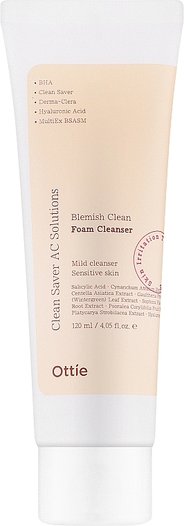 Очищающая пенка для проблемной кожи - Ottie Blemish Clean Foam Cleanser — фото N1
