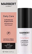 Осветляющий крем под глаза - Marbert Daily Care Brightening Eye Cream — фото N2