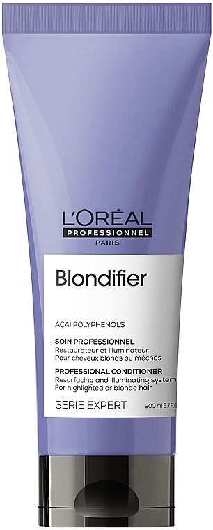 Кондиціонер-сяйво для волосся, відновлювальний - L'Oreal Professionnel Serie Expert Blondifier Illuminating Conditioner