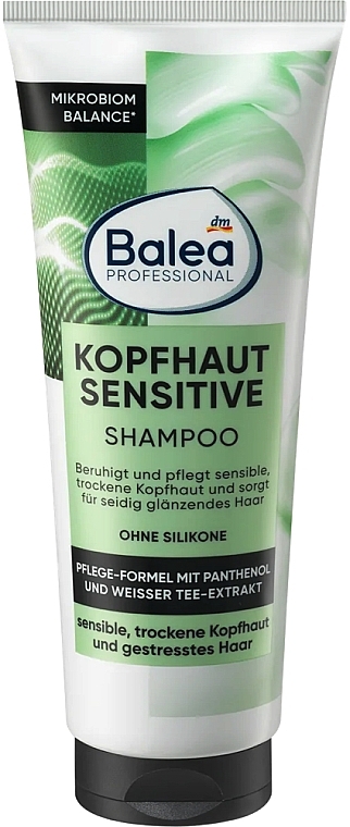 Профессиональный шампунь для поврежденных волос, сухой и чувствительной кожи головы - Balea Professional Kopfhaut Sensitive — фото N1