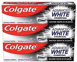 Набор зубных паст - Colgate Advanced White Charcoal (toothpaste/3x75ml) — фото N2
