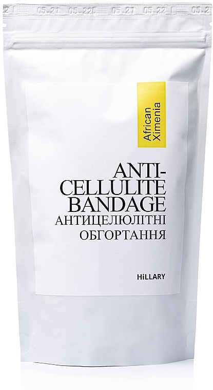 Курс для антицелюлітного догляду в домашніх умовах з олією ксименії - Hillary Ximenia Anti-Cellulite (soap/100g + scr/200g + oil/100ml + bandage/6pcs) — фото N10
