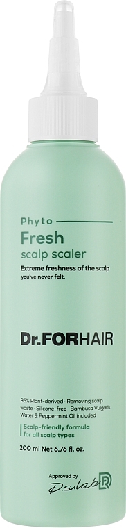Освіжальна маска-пілінг для очищення шкіри голови - Dr.FORHAIR Phyto Fresh Scalp Scaler — фото N1