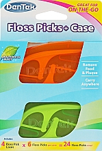 Набір Флос-зубочистки + 4 дорожні футляри - Dentek Moulthwash Blast — фото N1