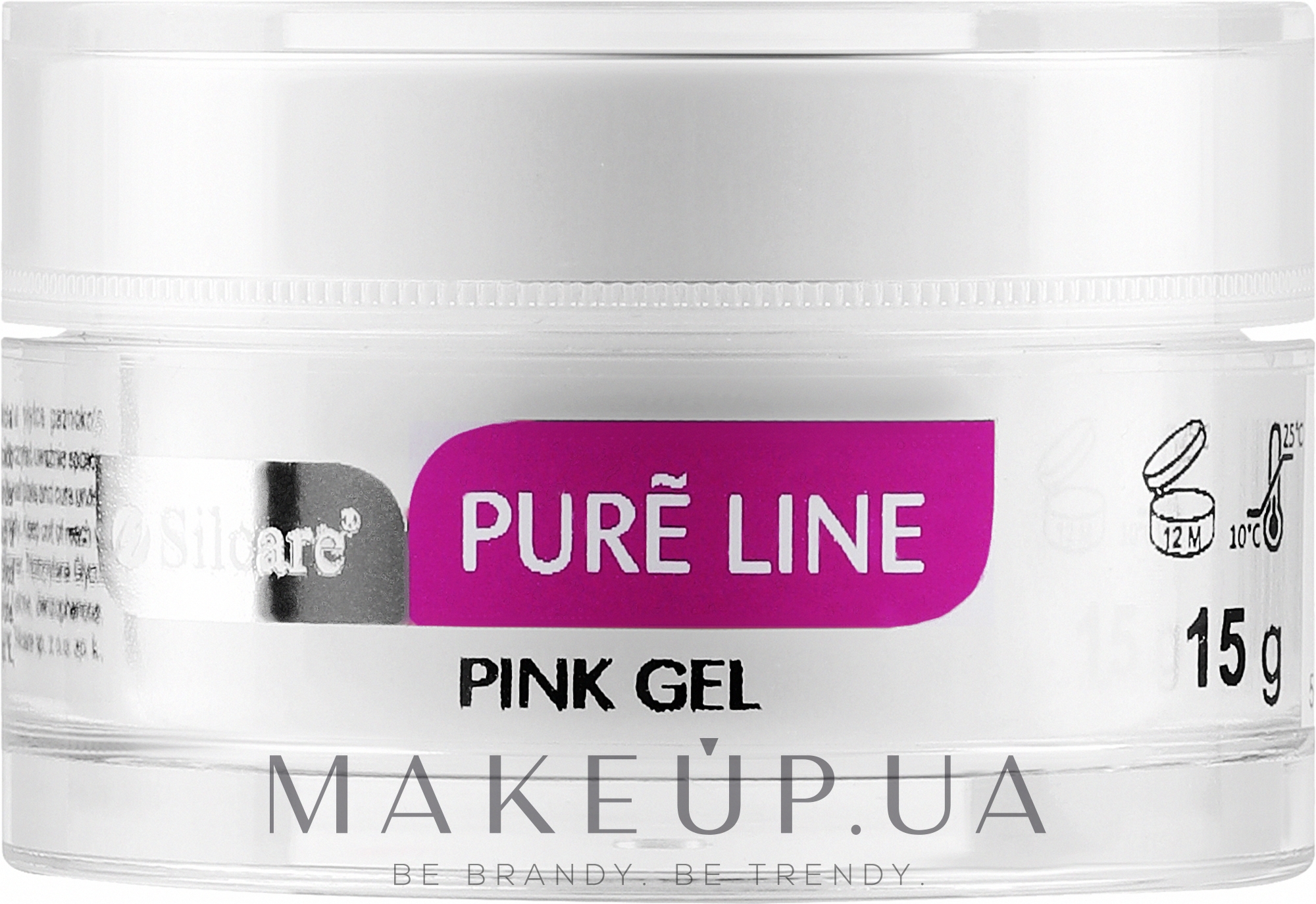 Гель для ногтей - Silcare Pure Line Pink Gel — фото 15g