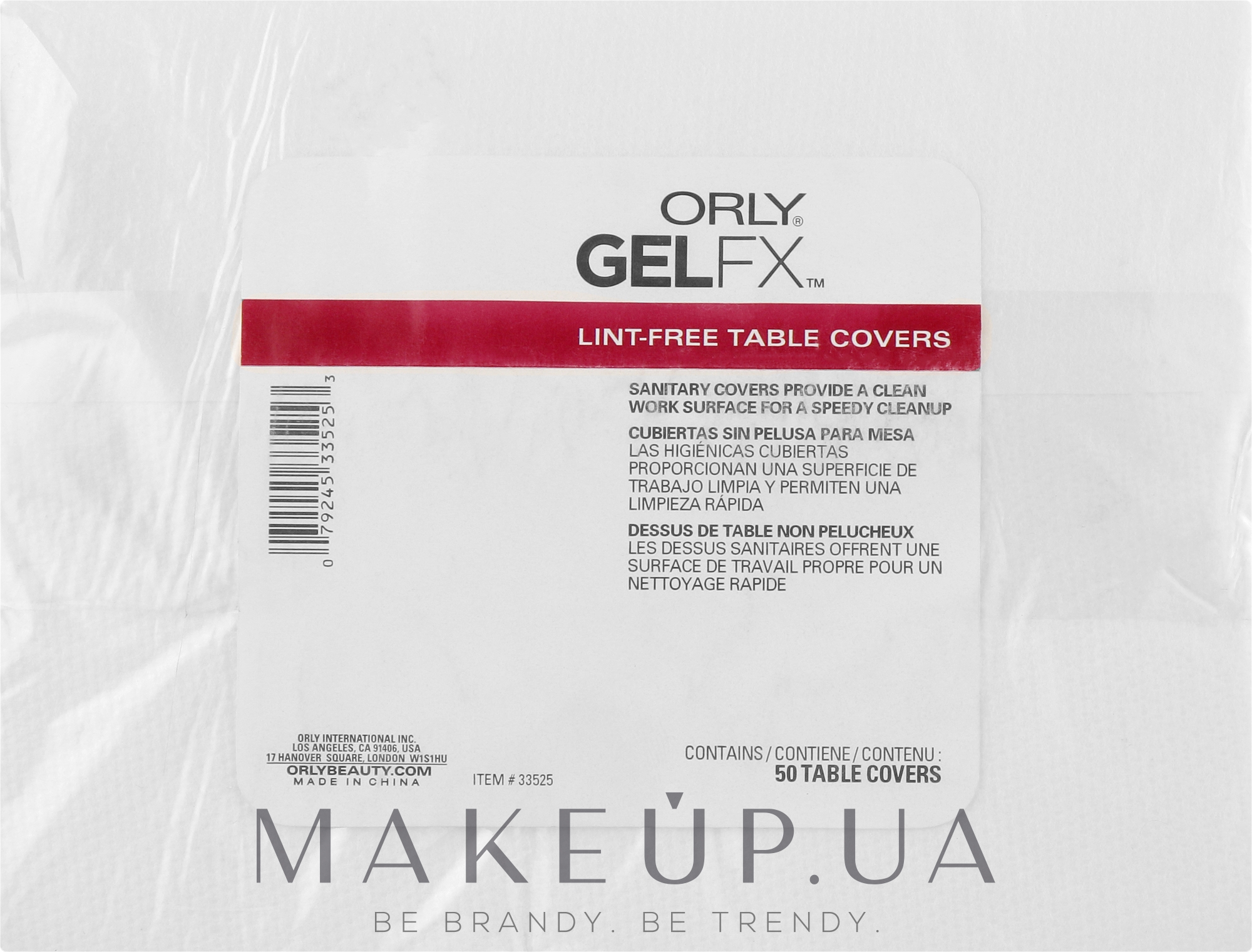 Безворсовые салфетки - Orly Gelfx Lint-free Table Covers — фото 50шт