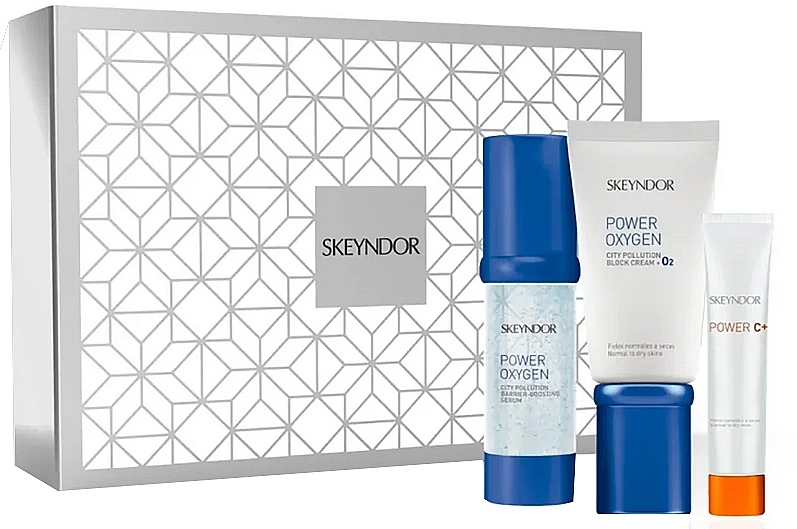 Набор - Skeyndor Power Oxygen Christmas Set (ser/30ml + cr/50ml + eye/cr/15ml) — фото N1