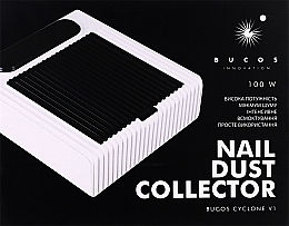 Витяжка для манікюру з Нера-фільтром на 100W, біла - Bucos Cyclone V1 — фото N2
