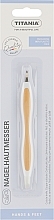 Нож для удаления кутикулы, горчичный - Titania Softtouch — фото N1