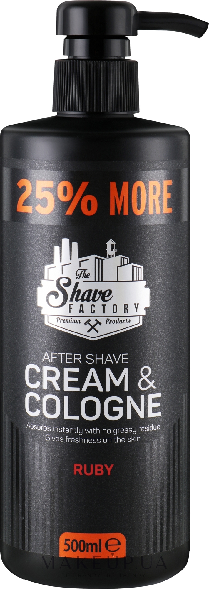 Крем-одеколон після гоління - The Shave Factory Cream & Cologne Ruby — фото 500ml