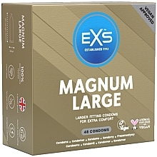 Презервативи великі XL, 48 шт. - EXS Condoms Magnum Large — фото N1