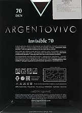 Колготки "Invisible" 70 DEN, cacao - Argentovivo — фото N2