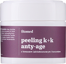Маска-пілінг для обличчя "Лактобіонова кислота + корунд" - Fitomed Peeling K + K Anty-age — фото N2