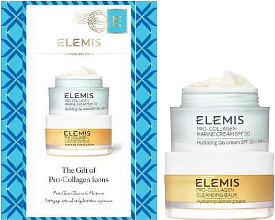 Набір - Elemis The Gift Of Pro-Collagen Icons (balm/50g + cr/30ml + acc/1pc) — фото N1
