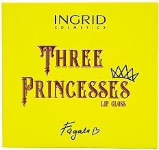 Набір блисків для губ - Ingrid Cosmetics x Fagata Three Princesses Lip Gloss (lip/gloss/3x4ml) — фото N2