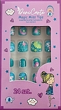 Парфумерія, косметика Накладні нігті для дітей "Русалонька", 969 - Deni Carte Magic Miss Tips