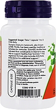 Силимарин, экстракт расторопши пятнистой - Now Foods Double Strength Silymarin Milk Thistle Extract — фото N11