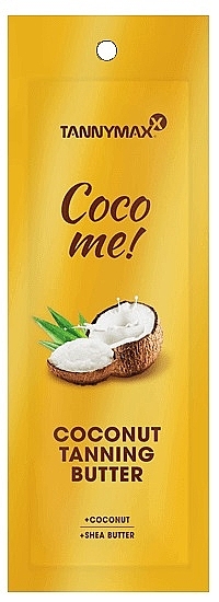 Крем для загара на основе кокосового молочка, масла ши и экстракта какао - Tannymaxx Coco Me! Coconut Tanning Butter (пробник) — фото N1