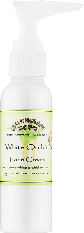 Крем для обличчя "Біла орхідея" з дозатором  - Lemongrass House White Orchid Face Cream